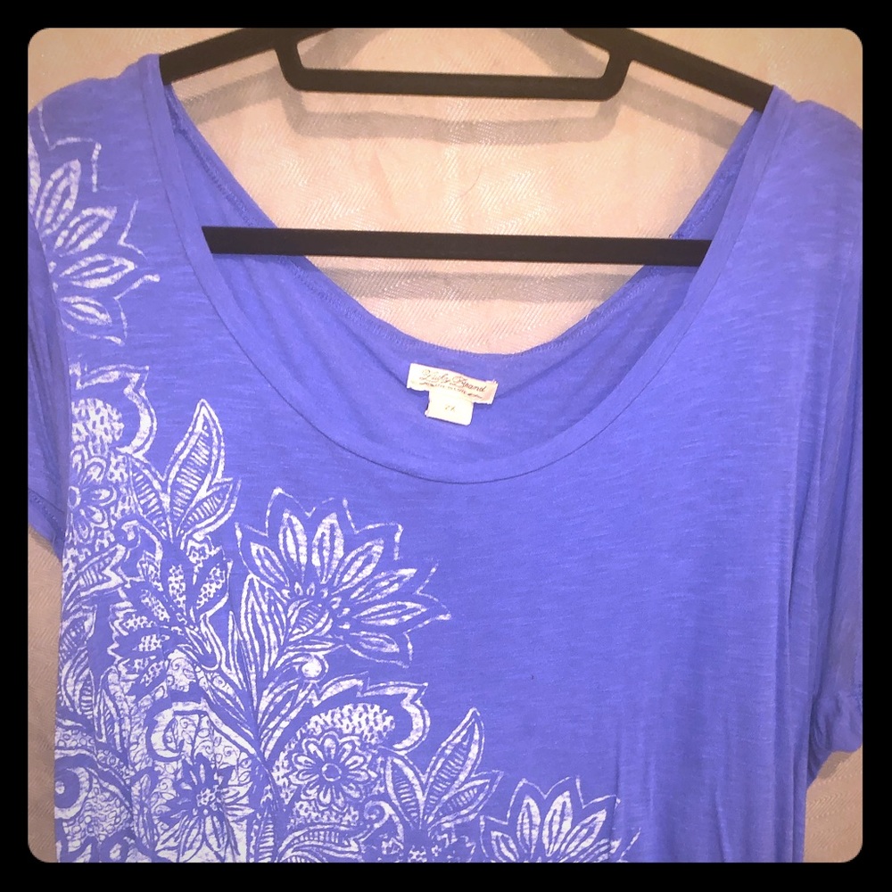 Blue floral shirt